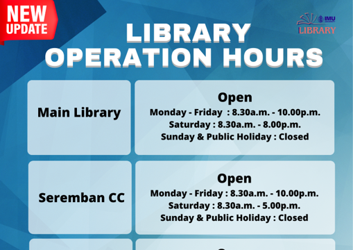 Latest library operation hours